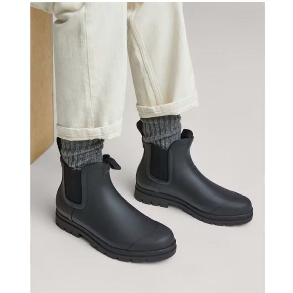 Everlane Black The Rain Boot NEW Women size 10 - Picture 1 of 9